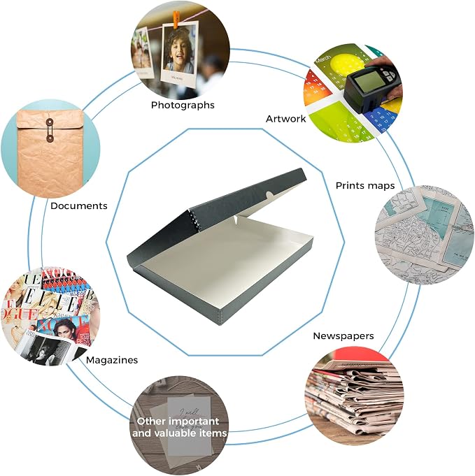 Lineco Folio Storage Box, Clamshell Design — view 6