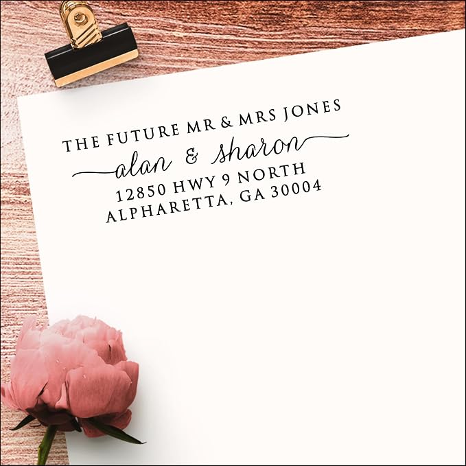 PrettySweetParty Self Inking Return Address Stamp — view 3