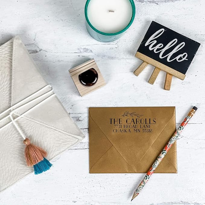 Self Inking Modern Address Stamps | Custom Return Address Stamper — view 2