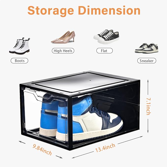 Stebopum 12 Pack Stackable Shoe Storage Organizer — view 2