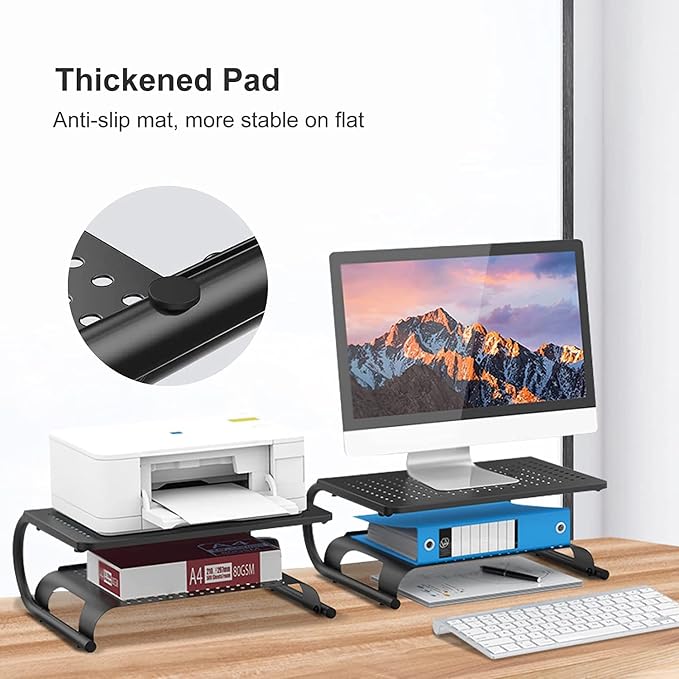suptek Double-Deck Desk Monitor Stand Riser — view 6
