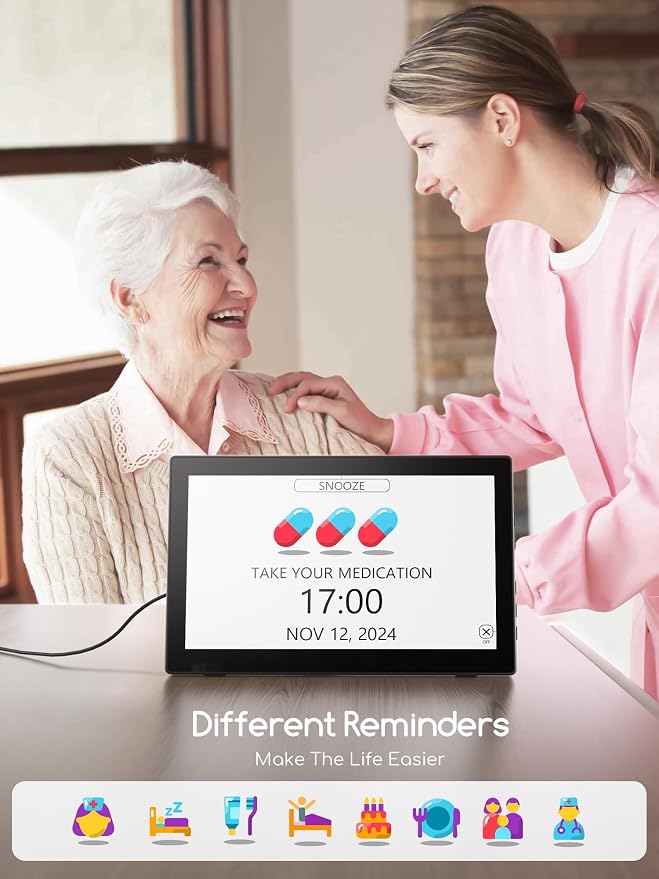 Raynic Digital Clock, Large Display Calendar Clock — view 5