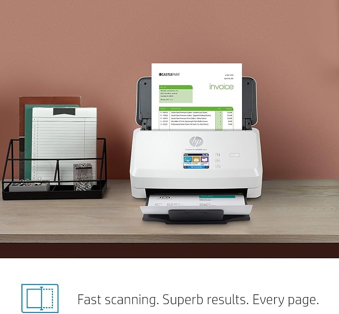 HP ScanJet Pro N4000 snw1 40ppm Wi-Fi/USB Color Duplex Scanner — view 4