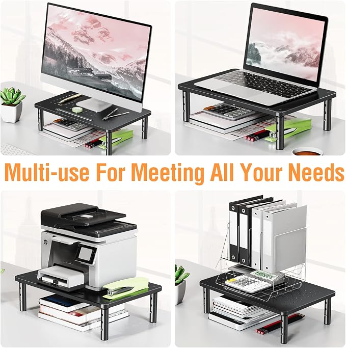 ELIVED 2 Pack Monitor Stand Riser — view 4