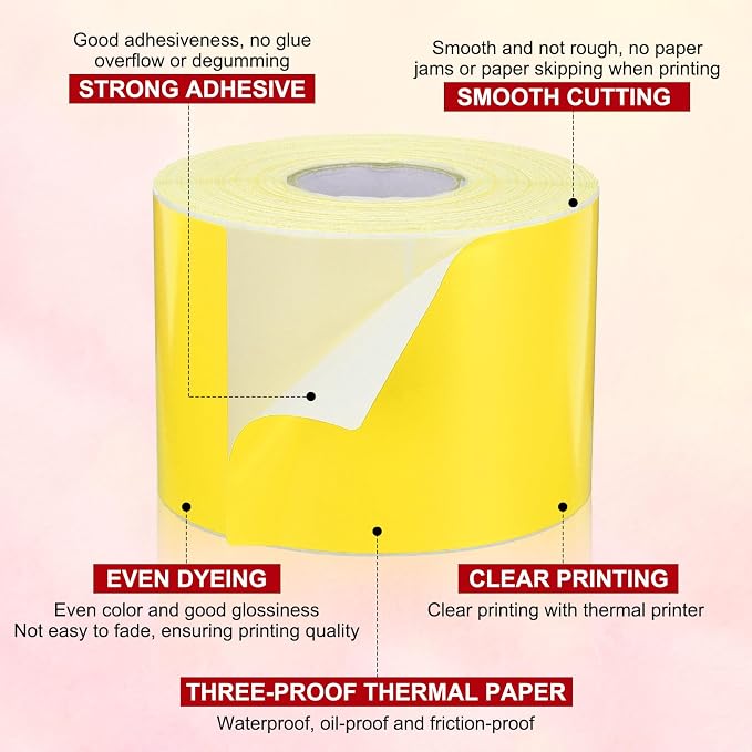 PATIKIL 3 x 5 Inch Rectangle Inventory Color Coding Labels 1 Roll, Square — view 3