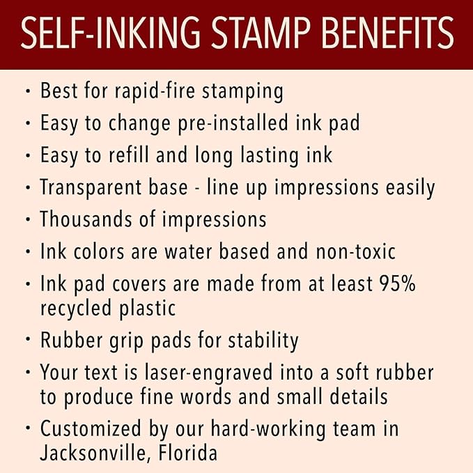 Self Inking Modern Address Stamps | Custom Return Address Stamper — view 6