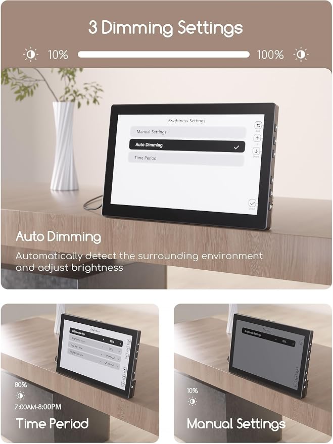 Raynic Digital Clock, Large Display Calendar Clock — view 7
