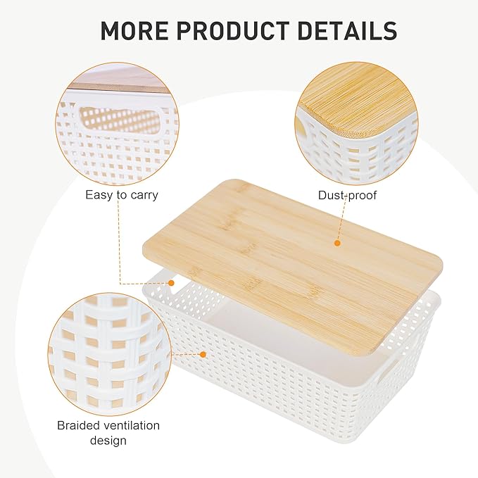 Anywish Small Storage Bins — view 4