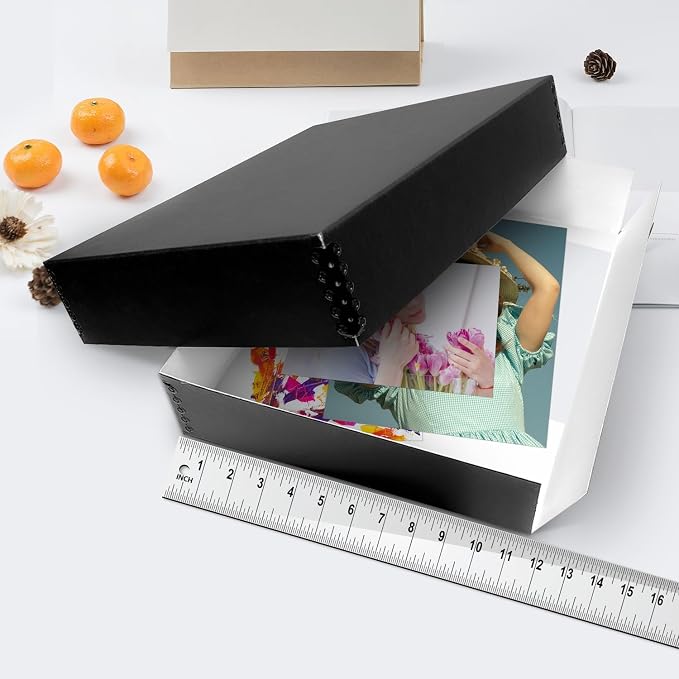 Lineco Museum Archival Storage Box, 11.75x18.25x3 in. Drop Front Design. — view 3
