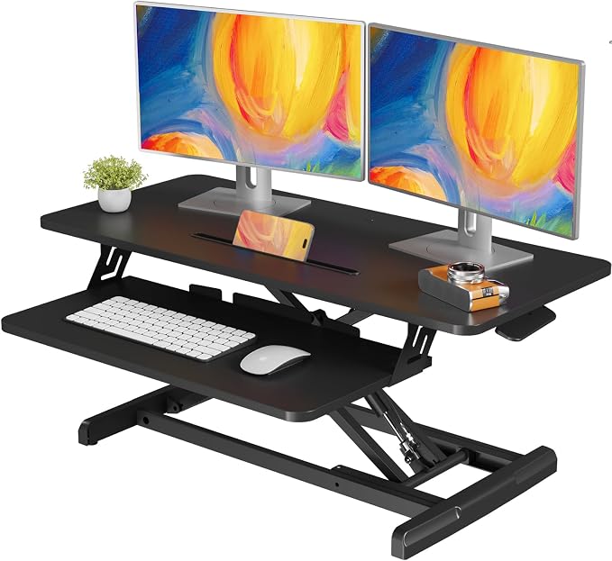 JOY worker Standing Desk Converter, Desktop Workstation Riser