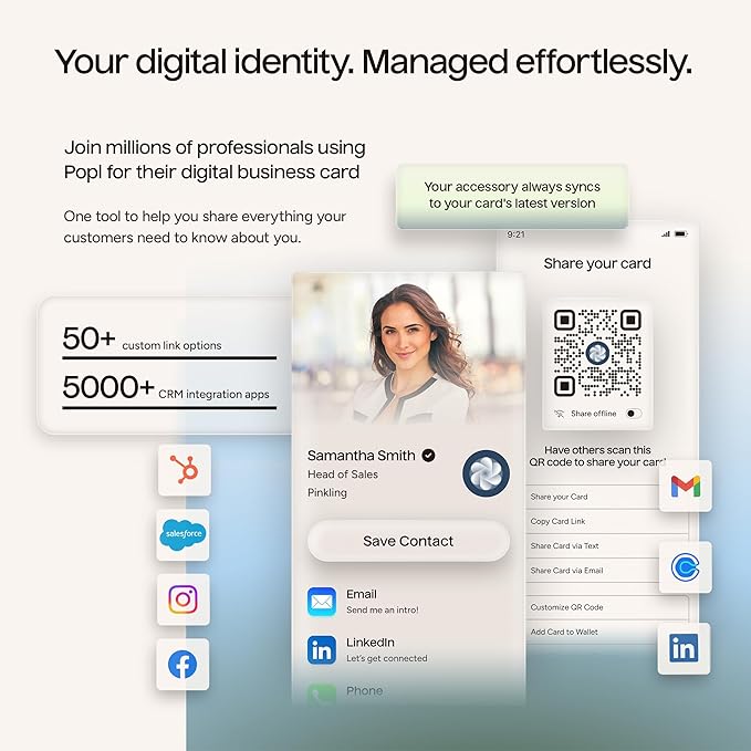 Popl Smart NFC Business Card — view 4