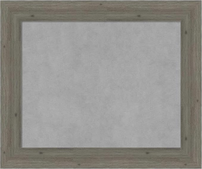 Amanti Art Grey Framed Magnetic Board 21x25 Small Vision Board
