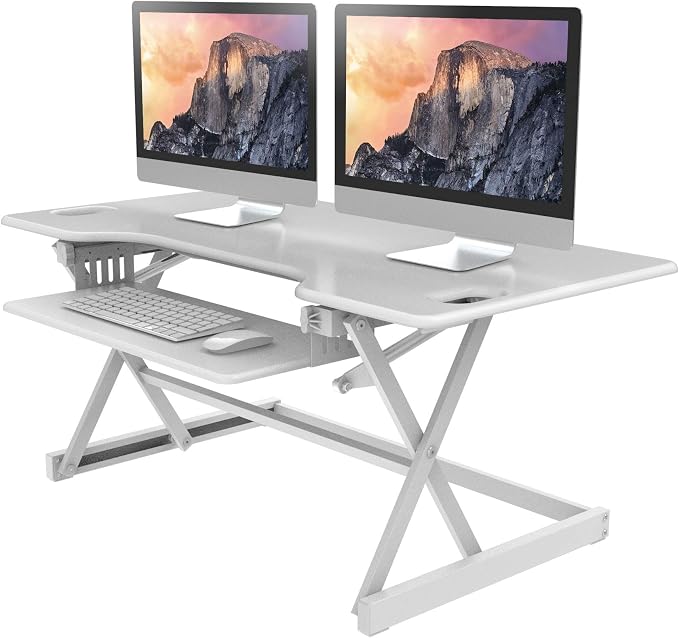 Rocelco 46" Large Height Adjustable Standing Desk Converter — view 4