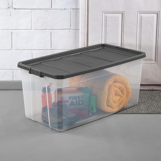 Sterilite 3-Pack Modular Stacker Box, Durable Clear Plastic Storage Bins — view 6