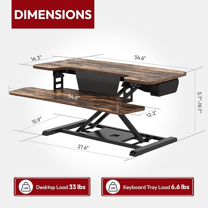 SANODESK Standing Desk Converter — view 2
