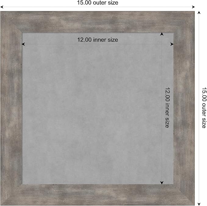 Amanti Art Silver Framed Magnetic Board 15x15 X-Small Vision Board — view 4
