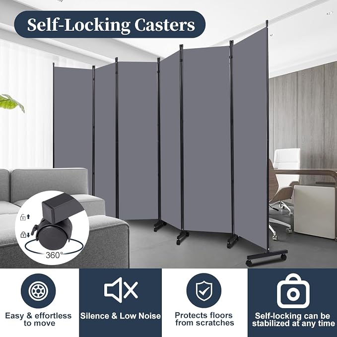 Room Divider Folding Privacy Screens — view 4