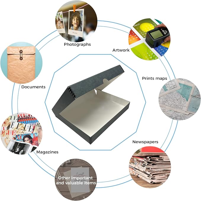 Lineco Folio Storage Box, Clamshell Design — view 6