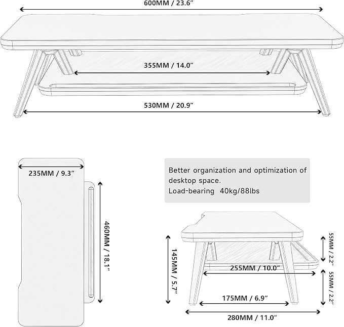 Fenge Monitor Stand, Monitor Stands Riser — view 4