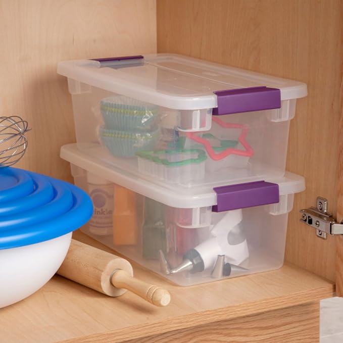 Sterilite 36-Pack ClearView Latch Box, Stackable Storage Organizer Bins — view 5