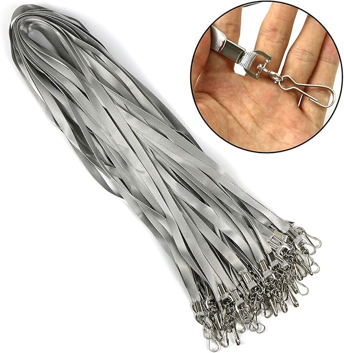 Beebel Grey Lanyard Bulk Lanyards — view 4