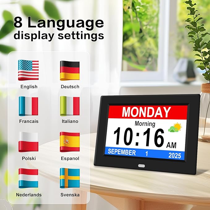10'' Large Display Digital Alarm Clock — view 5