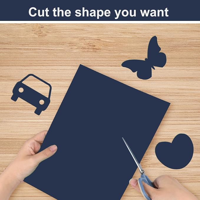 OcePor 100 Sheets Navy Blue Cardstock Paper, Colored Printer Paper 8.5 x 11 — view 4