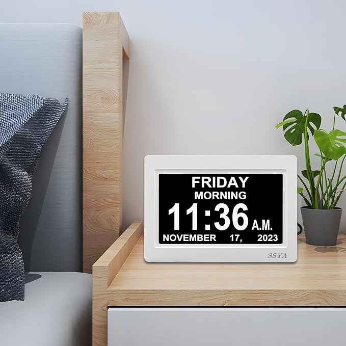 SSYA Digital Calendar Alarm Clock — view 5