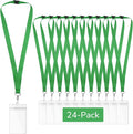 24-Pack Green Breakaway Lanyards