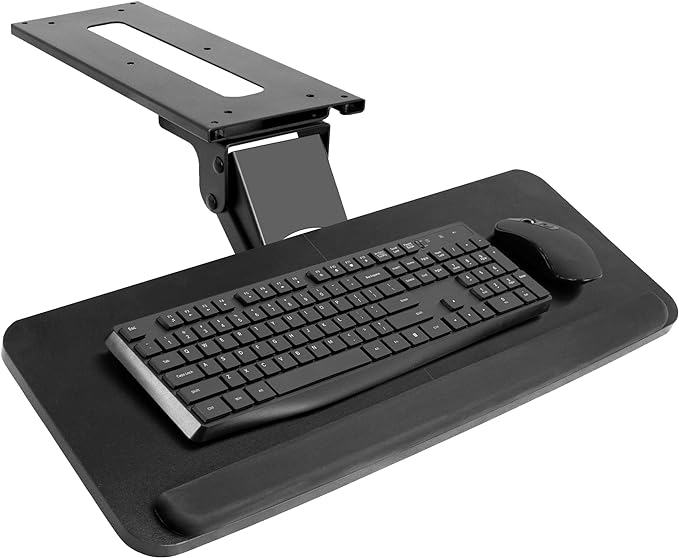 VIVO Adjustable Computer Keyboard & Mouse Platform Tray Ergonomic Under Table