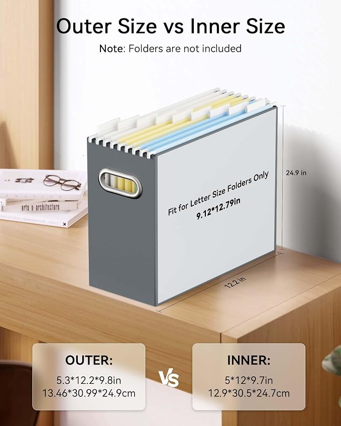 Oterri Cardboard File Organizer Box — view 2