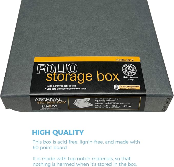 Lineco Folio Storage Box, Clamshell Design — view 4