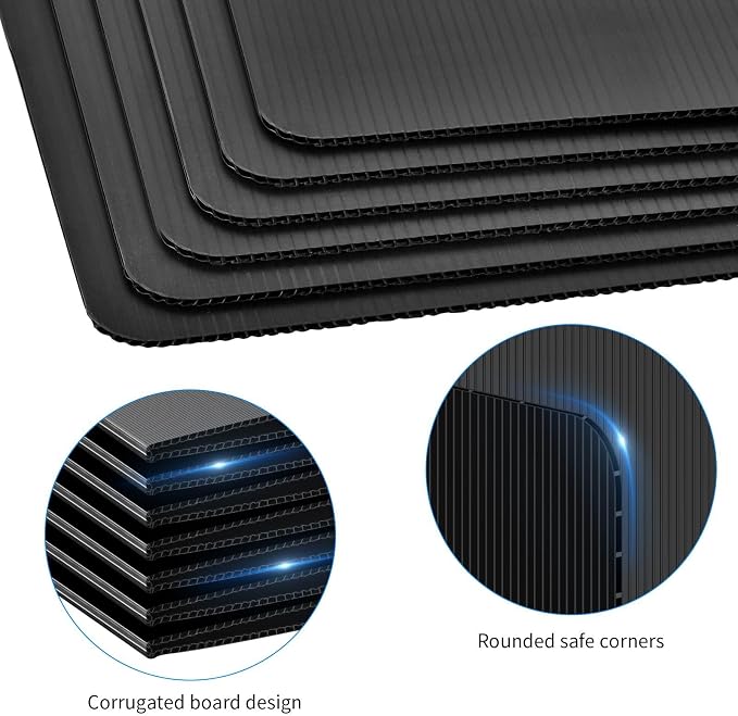 24 Pack Black Desk Dividers for Students, Privacy Shields Folder for Students — view 6