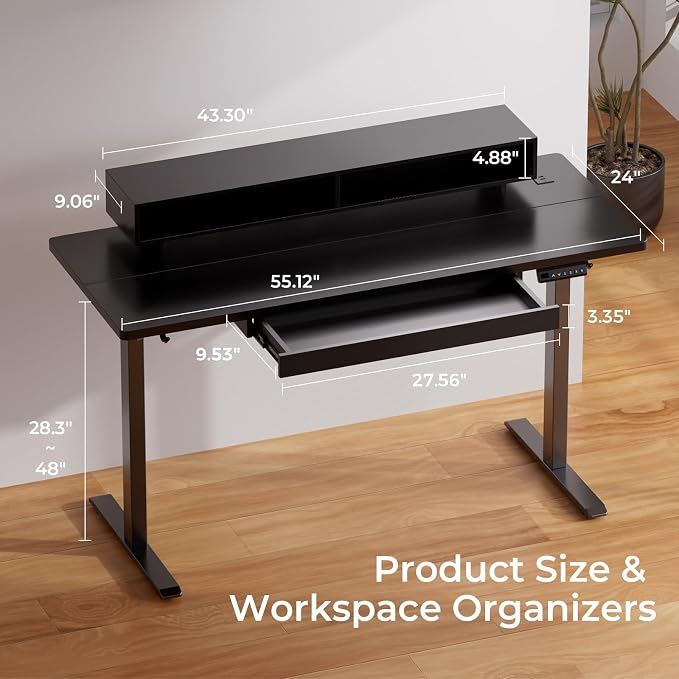 GTPLAYER Electric Standing Desk — view 2