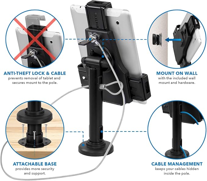 Mount-It! Secure Universal Tablet POS Kiosk — view 7
