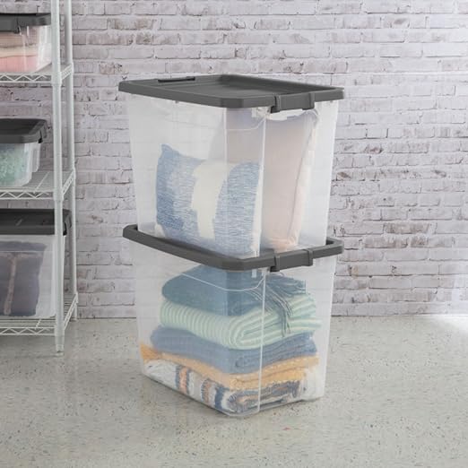 Sterilite 16-Pack Modular Stacker Box, Durable Clear Plastic Storage Bins — view 7