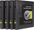Oxford 3 Ring Binders, 1 inch ONE-Touch Easy Open D Rings, Durable Binders