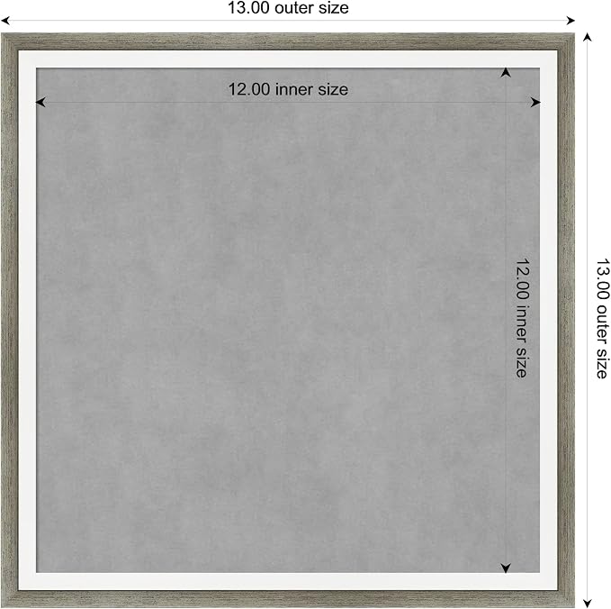 Amanti Art Silver Framed Magnetic Board 13x13 X-Small Vision Board — view 4