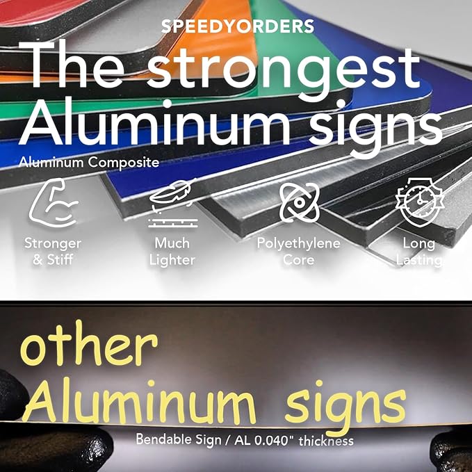 Custom Outdoor Metal Sign, Personalized Aluminum Safety and Business Sign — view 2
