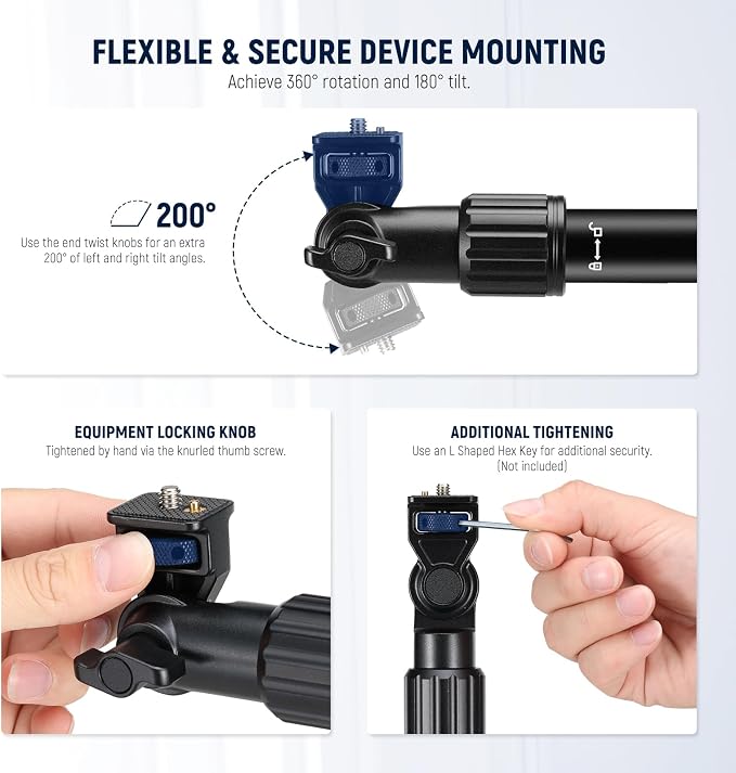 NEEWER Overhead Camera Mount Arm — view 7