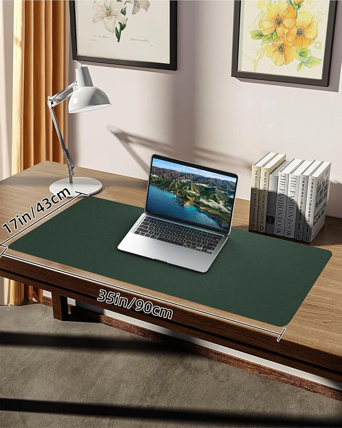 PULeather Non-Slip Desk Mat, Large Mouse Pad & Laptop Desk Pad — view 2