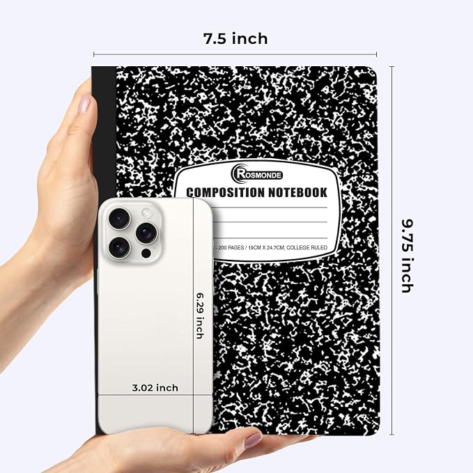 Rosmonde 5000 Pack Composition Notebooks Bulk, College Ruled, 200 Pages — view 3