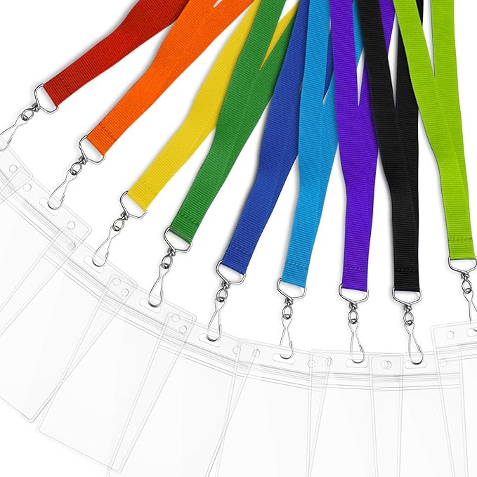 12-Pack Blue Breakaway Lanyards — view 6