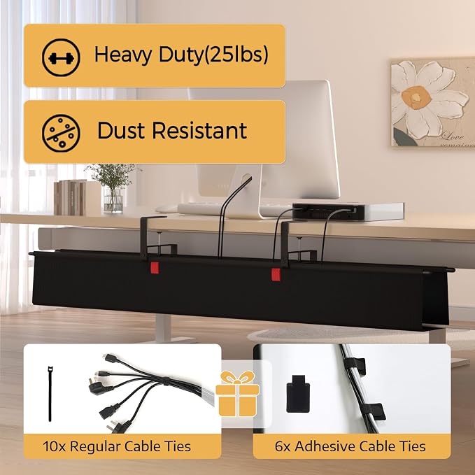 Under Desk Cable Management Tray — view 5