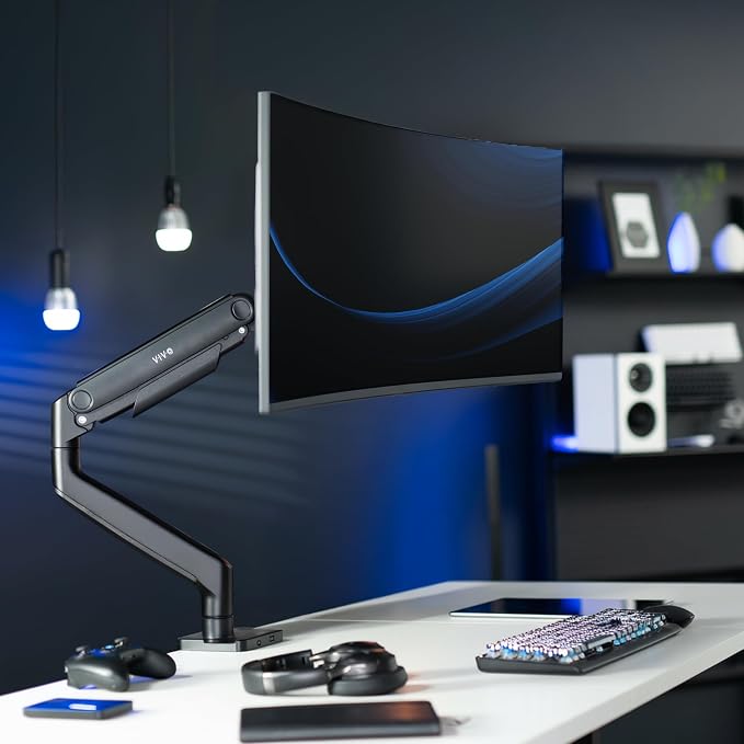 VIVO Heavy Duty Aluminum Ultrawide Monitor Tension Arm — view 2
