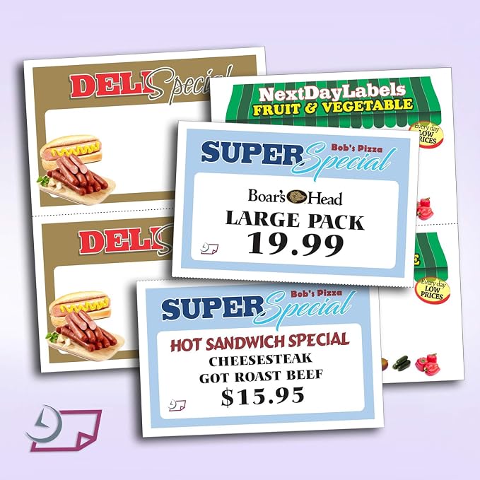 NextDayLabels - Letter Size White Perforated Blank Post Card Cardstock — view 4