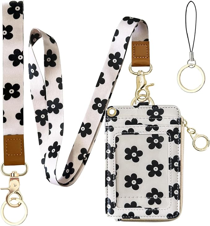 2-in-1 ID Badge Holder & Lanyard Wallet