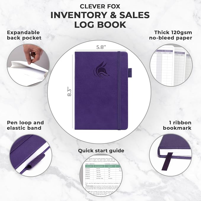 Clever Fox Inventory & Sales Log Book — view 2