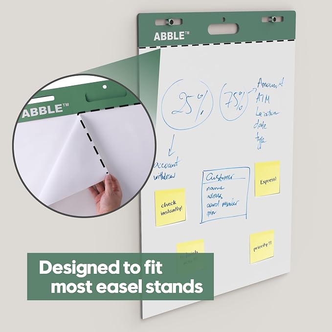 Super Sticky Easel Pad, 25 x 30 Inches, 30 Sheets/Pad, 8 Pads/Pack, Large Self — view 9