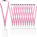 24-Pack Pink Breakaway Lanyards